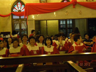 st Peter's Choir for ordination ceremony