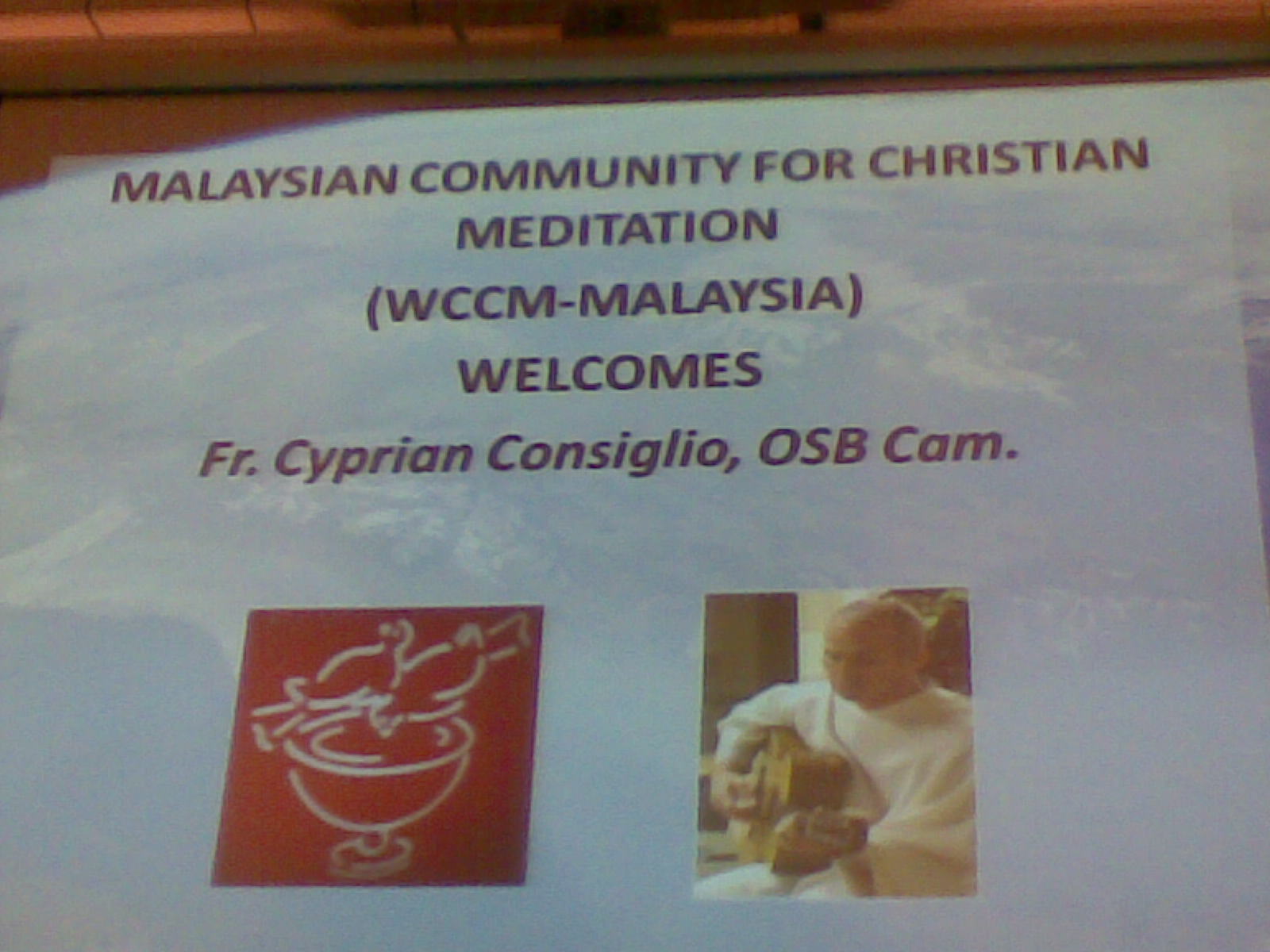 WCCM welcomes Fr.Consiglio
