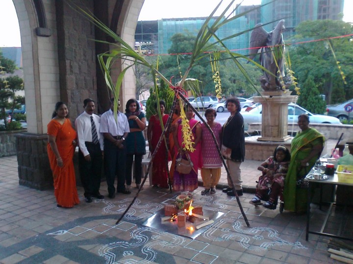 Indian Group celebrating Ponggal at SMC