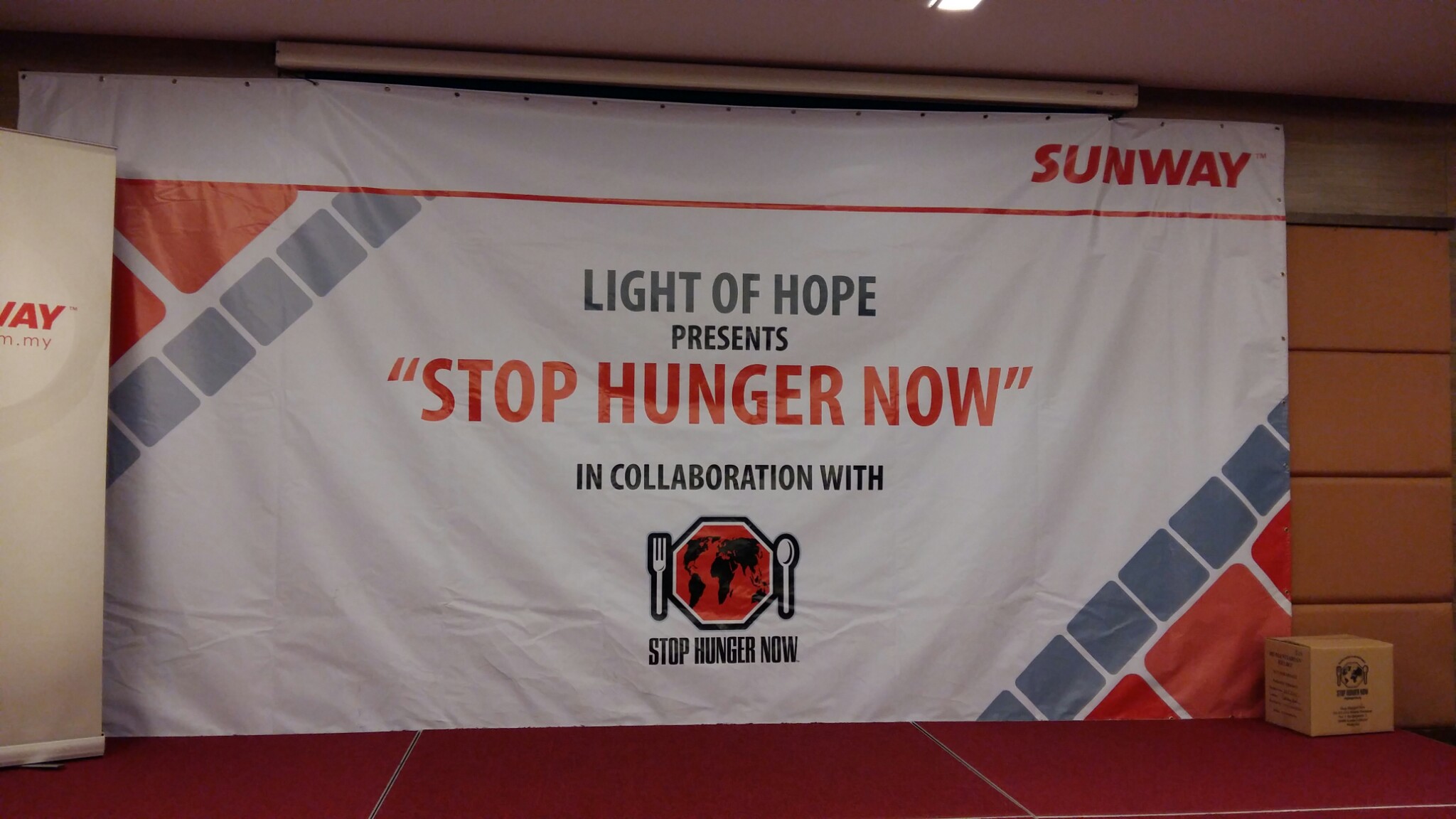 Stop Hunger Now Campaign sponsored by Sunway Group