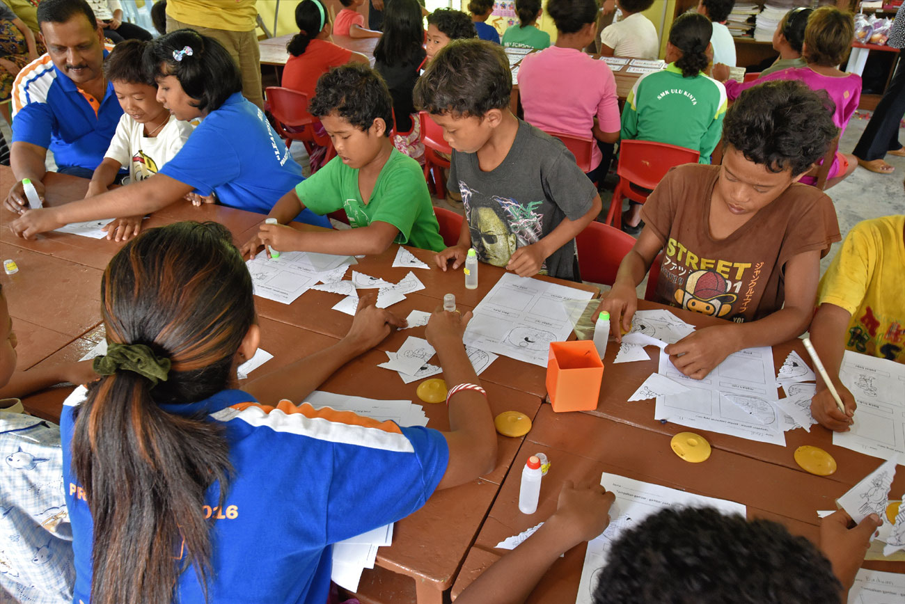 SSVP volunteers conducting trial classes with children