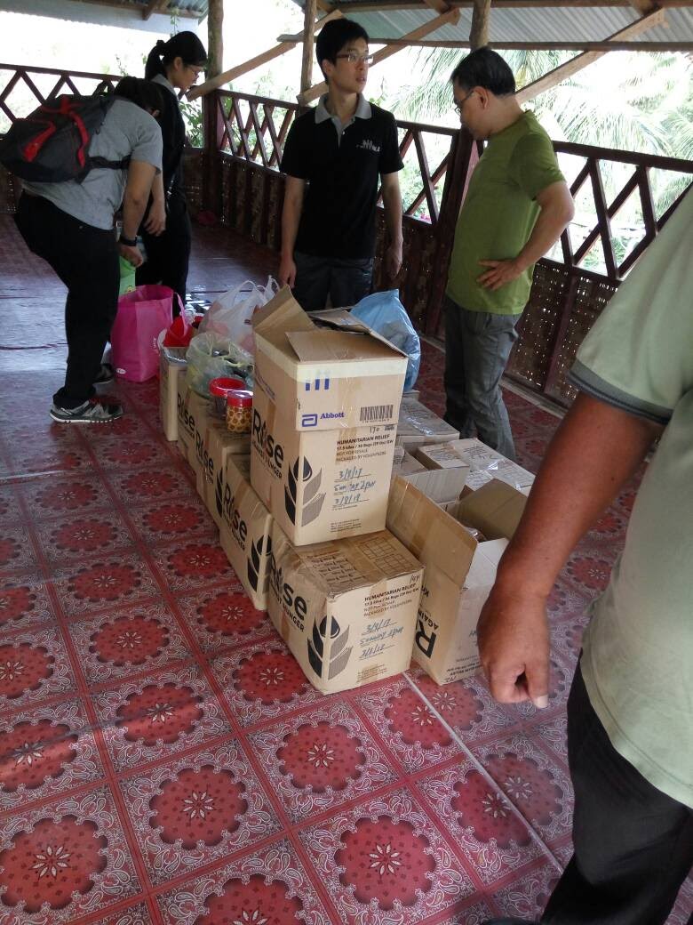 Deliver fortified rice and meds to Kg Sg Karah></a>
<a href=