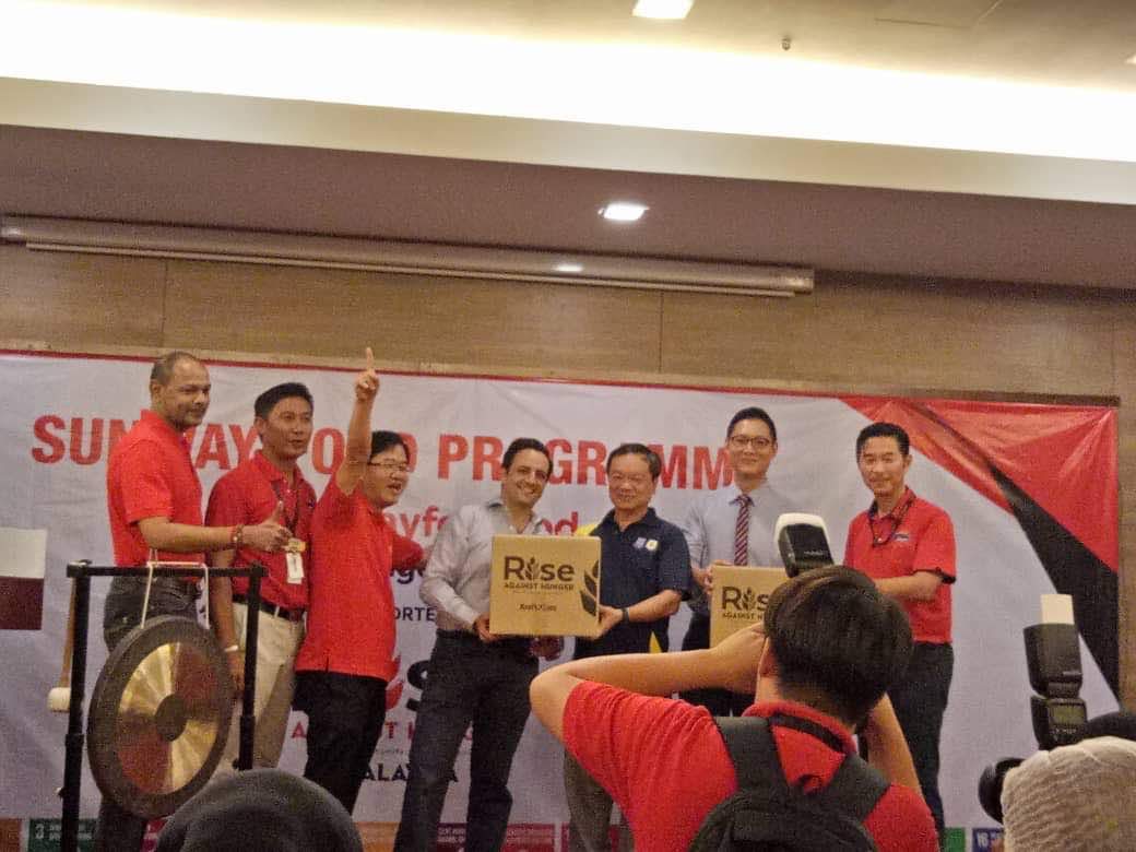 Sunway group donates fortified rice in Aug 2018