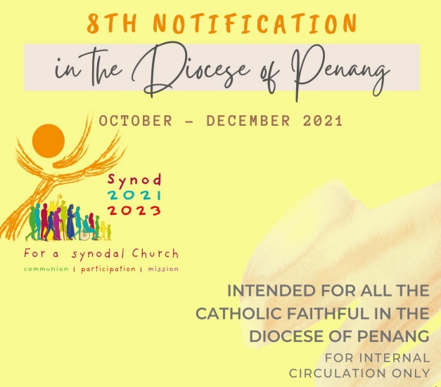 7th Notification from Penang Diocese