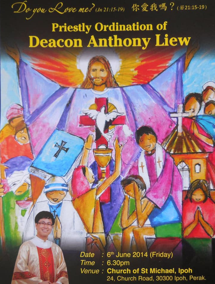 Fr Anthony Liew's ordination booklet