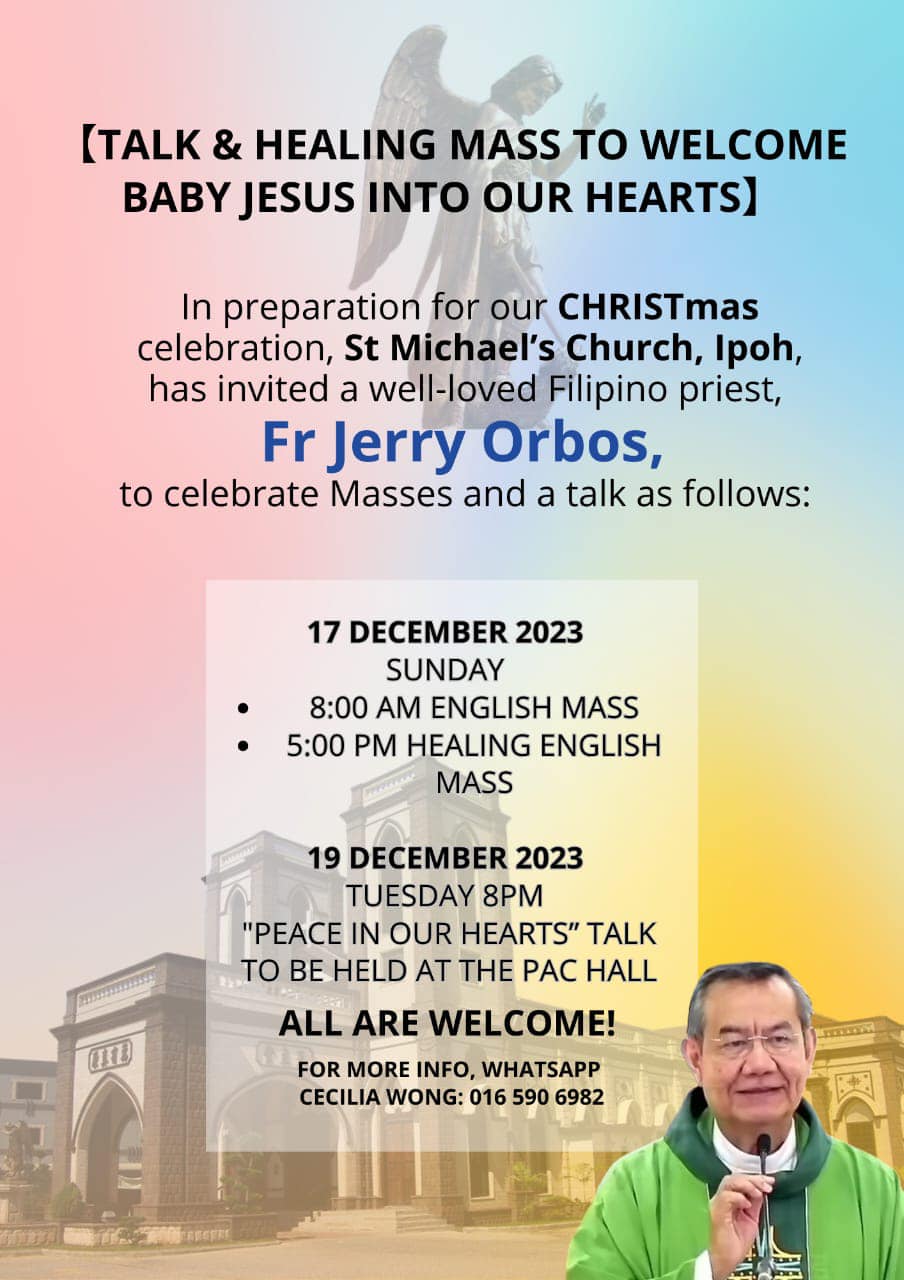 Fr Jerry Orbos mass and talk in Dec