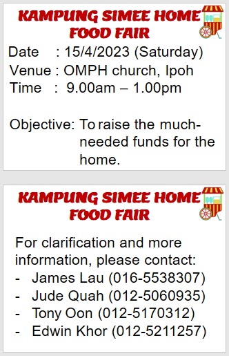 Kg Simee Home Food Fair Notice