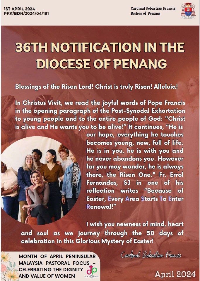 36th notification from Penang diocese