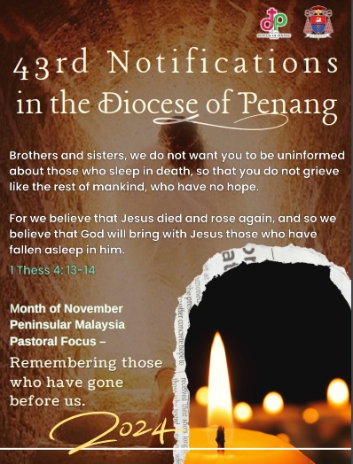 Latest updates in November from the diocese of Penang