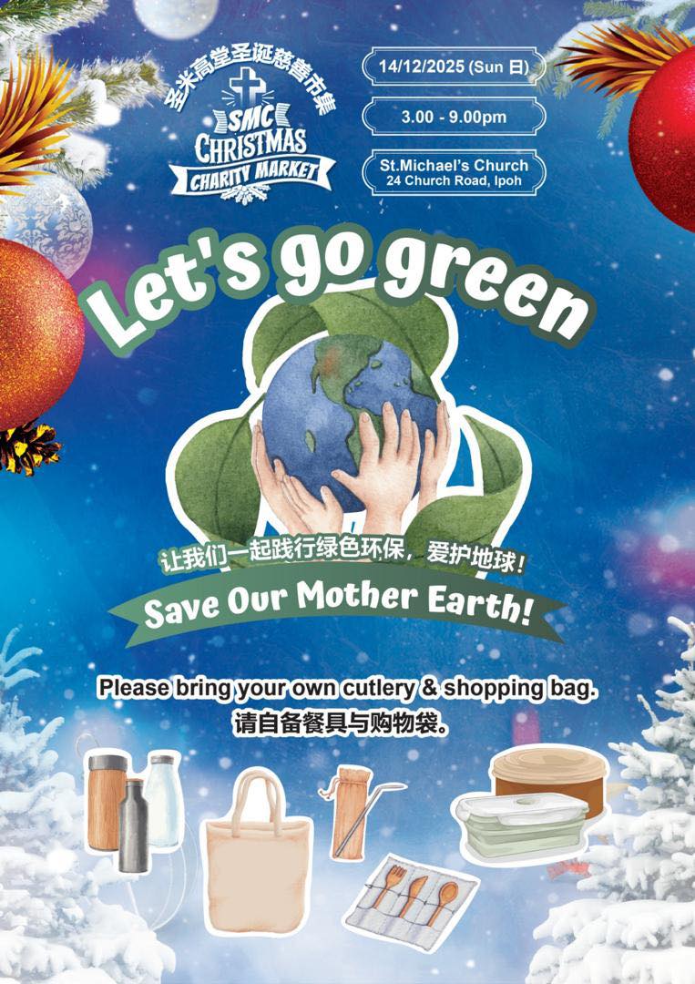 Bring your own bags and cutlery for Green Initiative at SMC Christmas Market