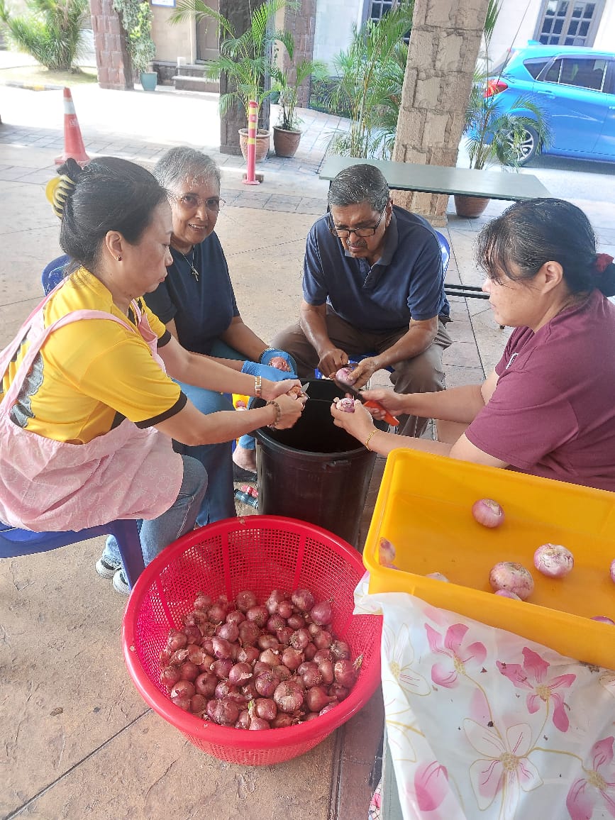 Food preparation for World Day of the Poor on 15th Nov 2025