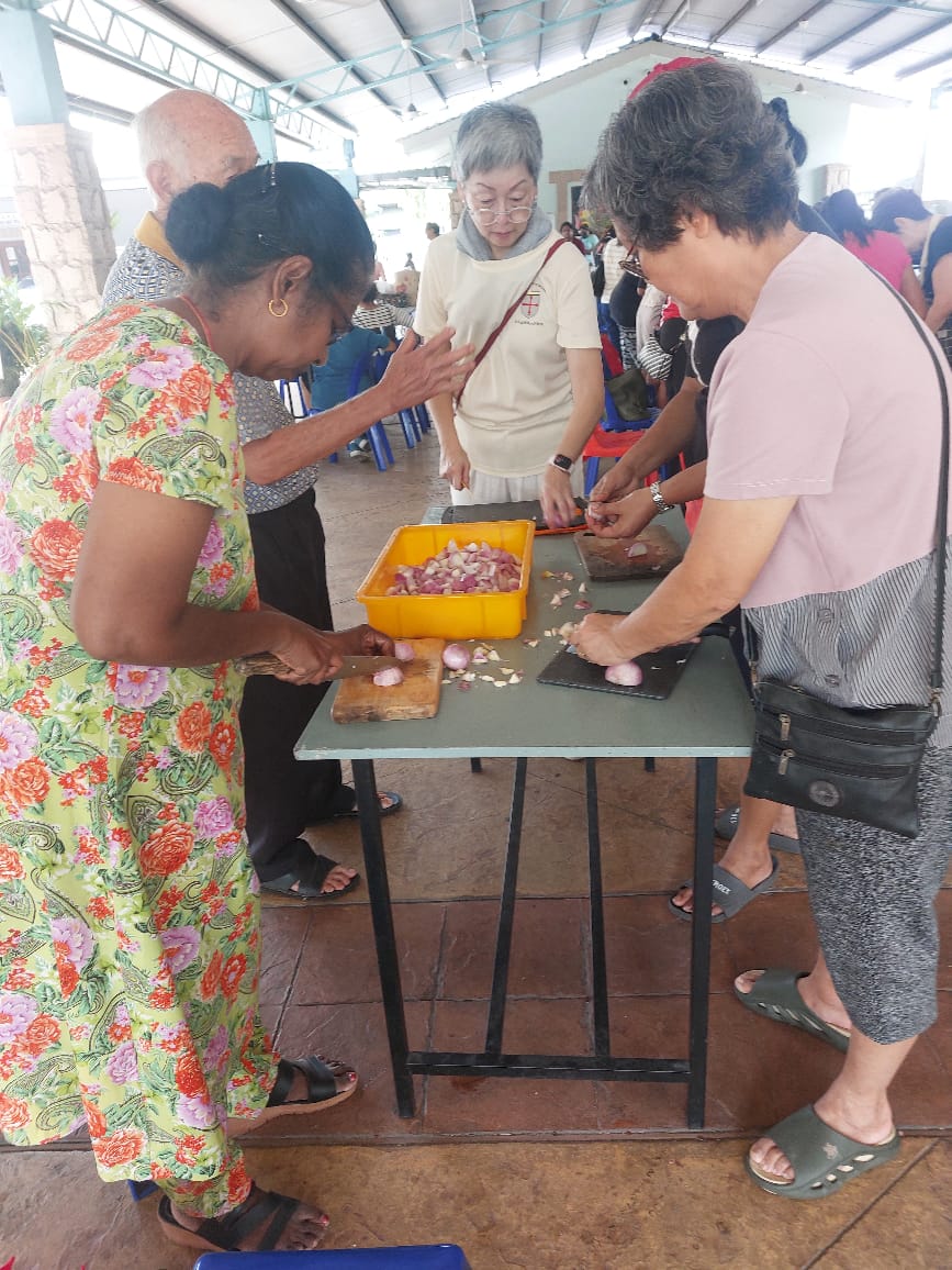 Food preparation for World Day of the Poor on 15th Nov 2025