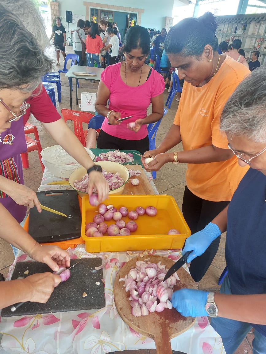 Food preparation for World Day of the Poor on 15th Nov 2025