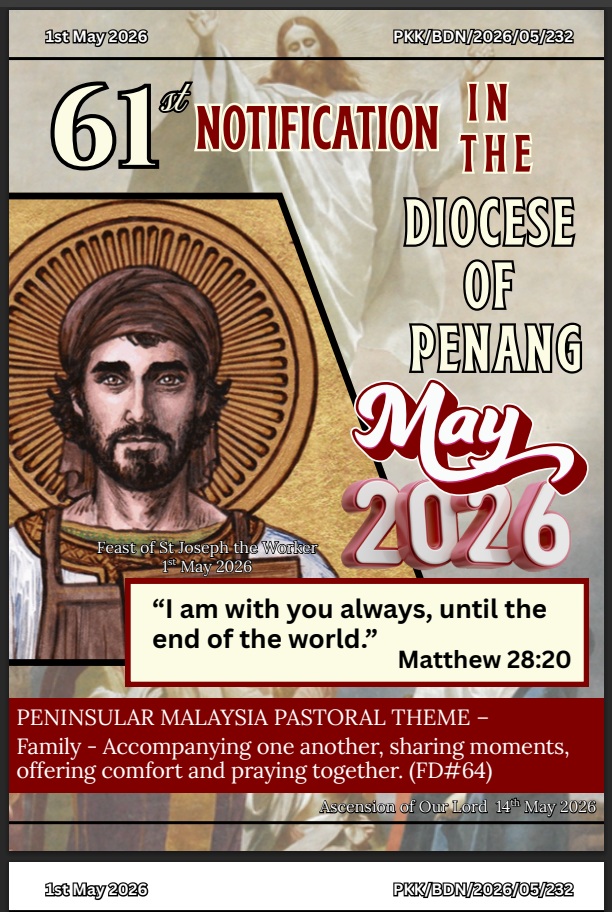 Latest notifications and news from Diocese of Penang