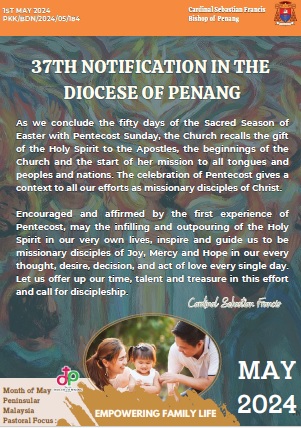 Latest updates from the diocese of Penang