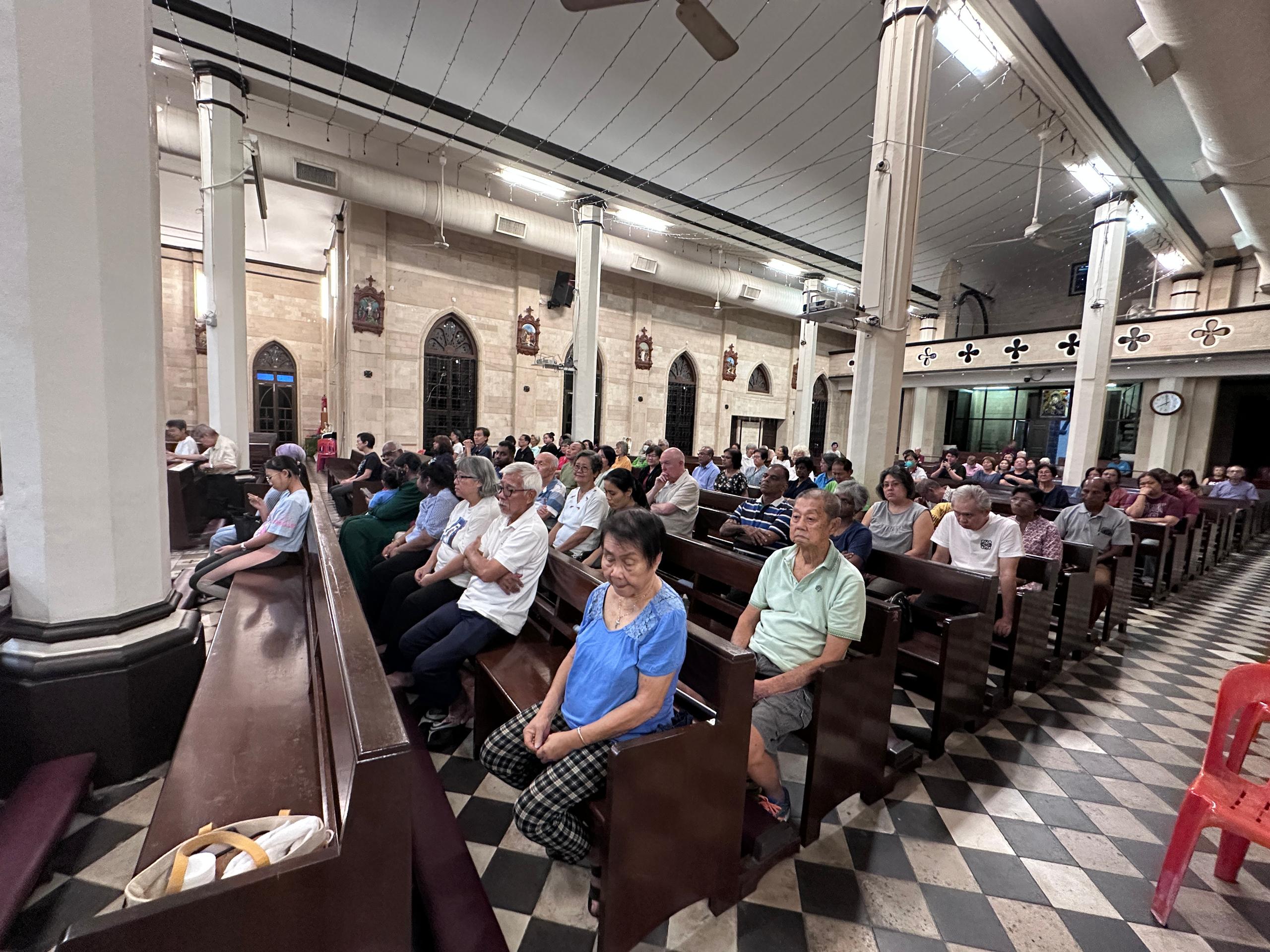 Prayers for Pope Francis in SMC on 21st Apr 2025
