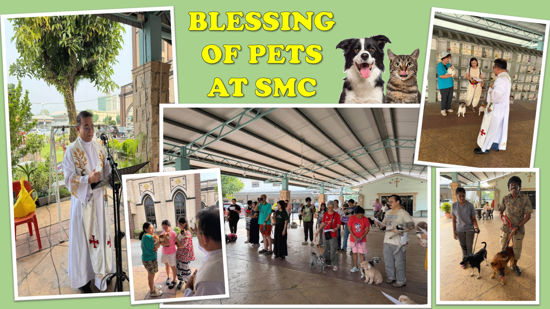 Pet blessing at SMC by Fr Earl Cura,CICM