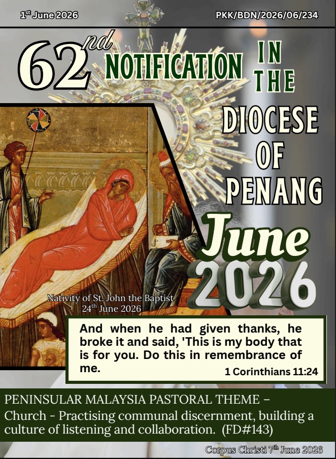 Latest notifications and news from Diocese of Penang
